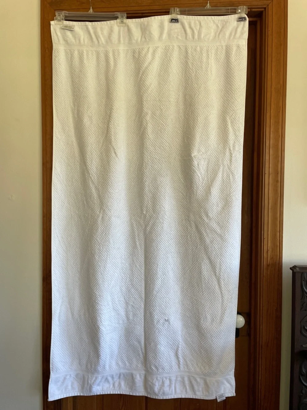 THRESHOLD White Cotton Waffle Weave Bath Sheets Set of 2